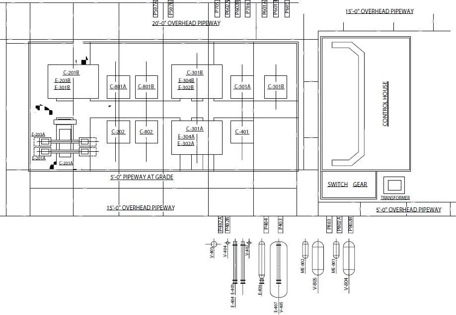 Figure 1413 Typical process area plot plan and study elevations 9 - фото 20