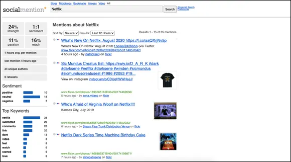 FIGURE 49The Social Mention results for Netflix Of course many of these - фото 122