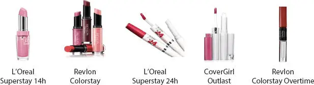 Figure 12 Commercially available examples of longwear lipsticks - фото 3