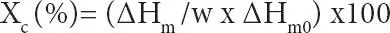 where ΔH c0and ΔH m0are the enthalpies of crystallization and melting for 100 - фото 23