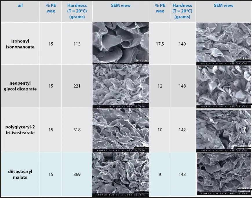 Figure 224 Effect of the thickness of deposit on lipstick hardness on Bioskin - фото 44