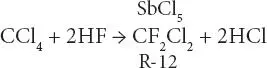 Another reaction uses antimony trichloride and chlorine gas along with - фото 21