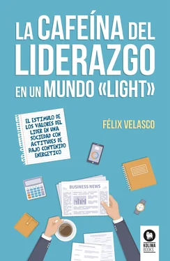 Félix Velasco Álvaro La cafeína del liderazgo en un mundo light обложка книги