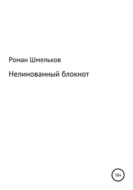 Роман Шмельков Нелинованный блокнот обложка книги