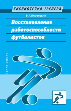 Владимир Перепекин Восстановление работоспособности футболистов обложка книги