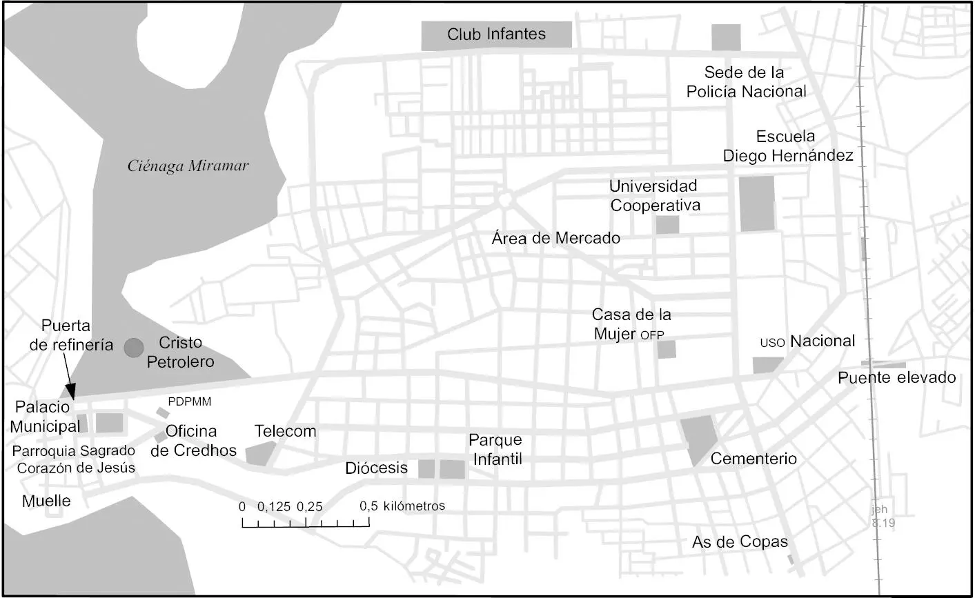 Mapa 3 Lugares populares oficinas de los movimientos sociales y calles - фото 6