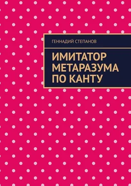 Геннадий Степанов Имитатор метаразума по Канту обложка книги