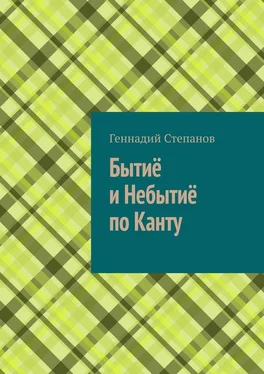 Геннадий Степанов Бытиё и небытиё по Канту обложка книги