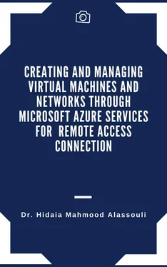 Dr. Hidaia Mahmood Alassouli Creating and Managing Virtual Machines and Networks Through Microsoft Azure Services for Remote Access Connection обложка книги
