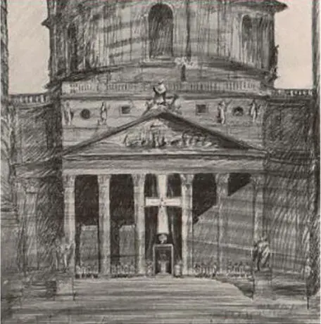 Abbildung 7 Karlskirche Dekoration zum Katholikentag Profil 1933 254 Eines - фото 8
