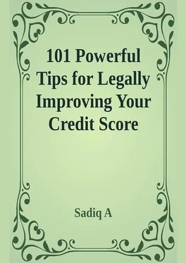 Sadiq A 101 Powerful Tips For Legally Improving Your Credit Score обложка книги