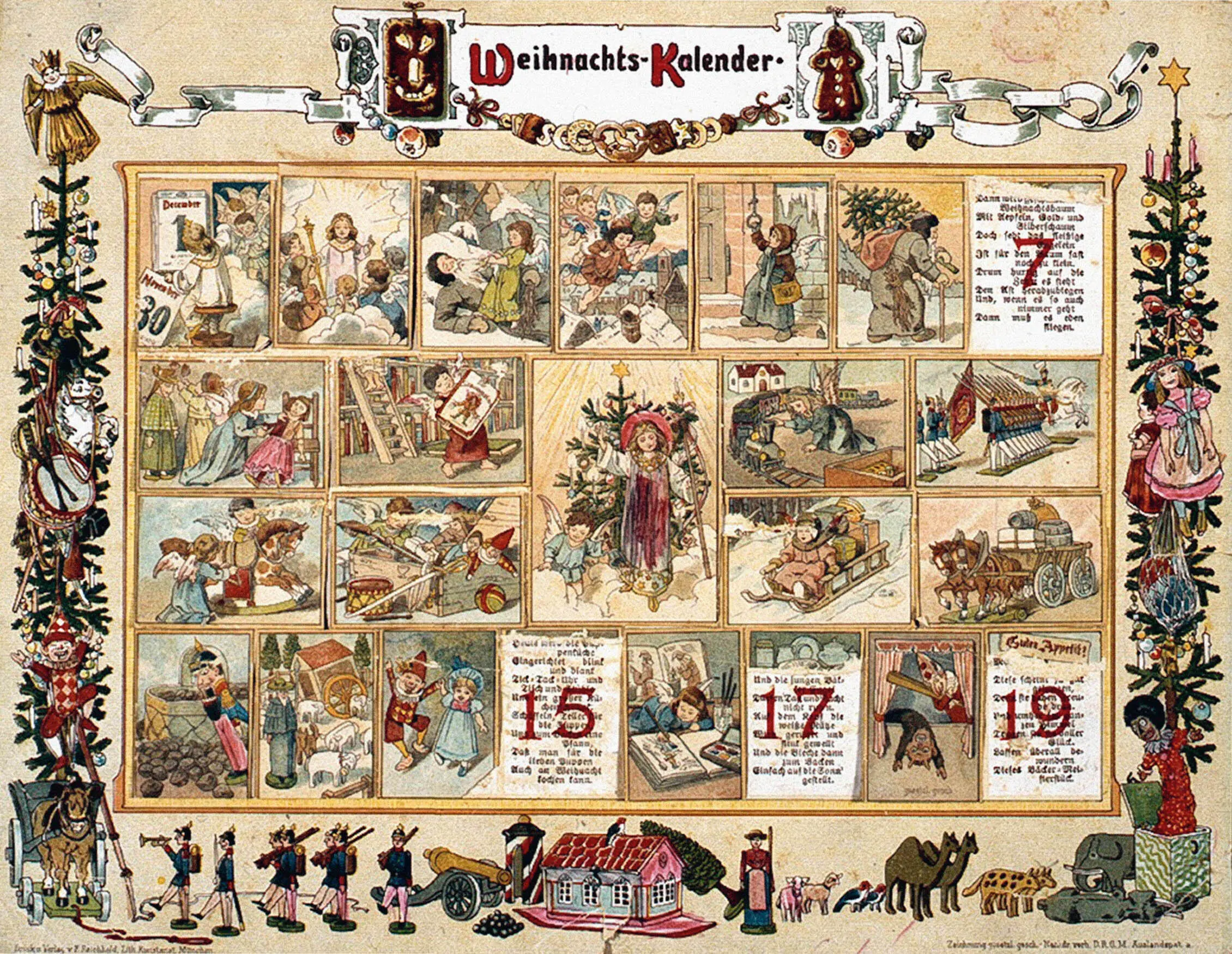 MÜNCHNERWeihnachtskalender aus dem Jahr 1910 der erste Adventskalender von - фото 40