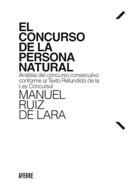 Manuel Ruiz de Lara El concurso de la persona natural обложка книги