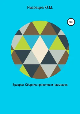 Юрий Низовцев Вразрез. Сборник приколов и насмешек обложка книги