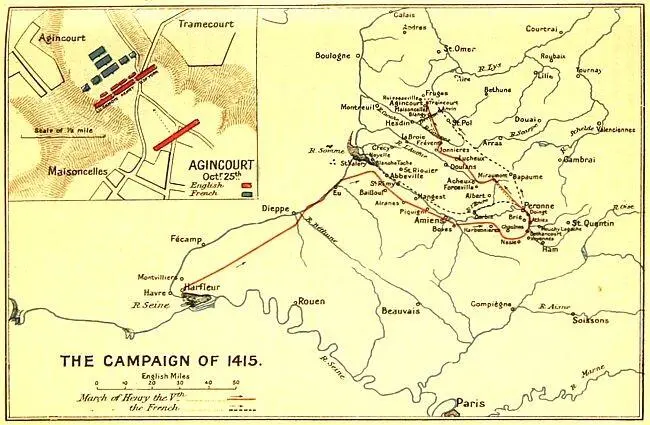 THE CAMPAIGN OF 1415 1420 To attempt to follow the later campaigns of Henry - фото 5