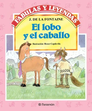 La Fontaine El lobo y el caballo обложка книги