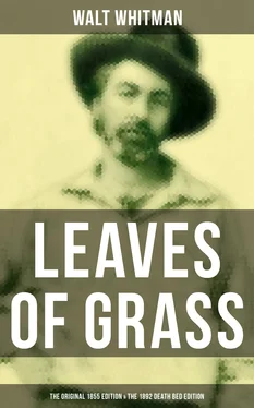 Walt Whitman LEAVES OF GRASS (The Original 1855 Edition & The 1892 Death Bed Edition) обложка книги