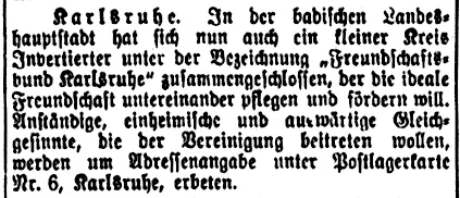 Abb 20 Gründung des Freundschaftsbundes Karlsruhe Dezember 1920 Quelle - фото 21