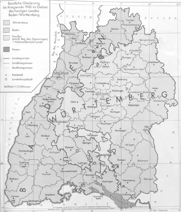 Abb 4 Staatliche Gliederung bis Kriegsende 1945 im Gebiet des heutigen - фото 5