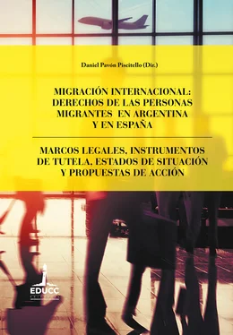 Javier Hernández Migración internacional: derechos de las personas migrantes en Argentina y en España обложка книги