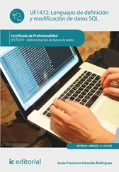 Jesús Francisco Camuña Rodríguez - Lenguajes de definición y modificación de datos sql. IFCT0310