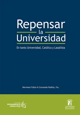 Fabio Humberto FSC Hno Coronado Padilla Repensar la universidad обложка книги