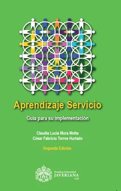 Claudia Mora Aprendizaje Servicio обложка книги