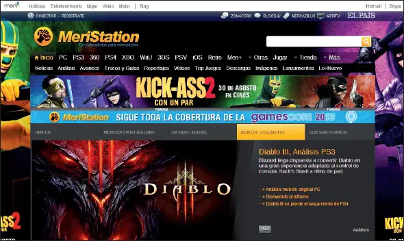 Web de MeriStation un ejemplo de página dedicada a vídeojuegos Ejemplo de - фото 7
