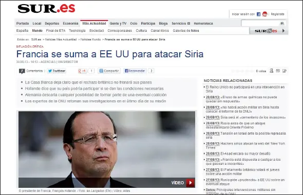 Ejemplo de periódico digital Web del Diario Sur de Málaga 21 Los principios - фото 8