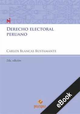 Carlos Blancas Bustamente Derecho electoral peruano обложка книги