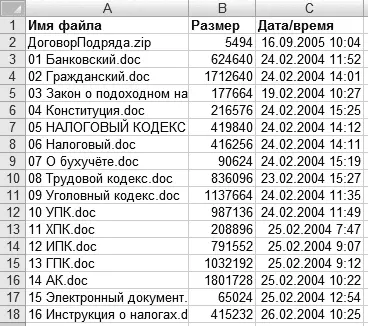 Рис 337 Список файлов При необходимости можно формировать данный список с - фото 71