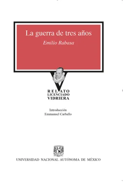 Emilio Rabasa La guerra de tres años обложка книги