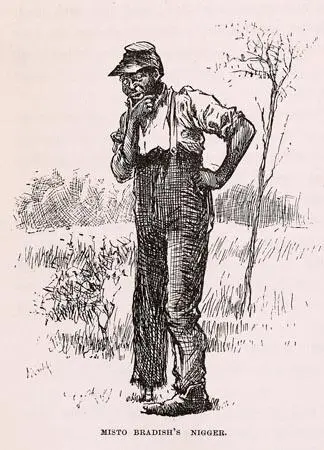 Yes You know that onelaigged nigger dat blongs to old Misto Bradish Well - фото 26