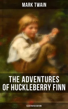 Mark Twain THE ADVENTURES OF HUCKLEBERRY FINN (Illustrated Edition) обложка книги