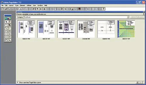 Interfaz PageMaker con plantillas Esta es la pantalla que saldrá al abrir el - фото 15