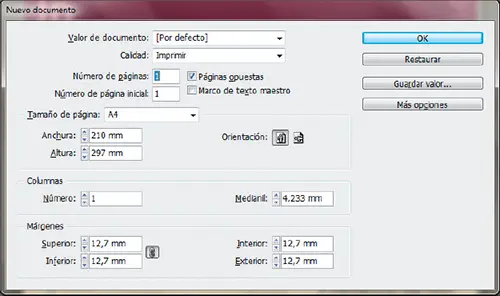 Opciones de nuevo documento Cuando inicia el programa InDesign saldrá un - фото 23