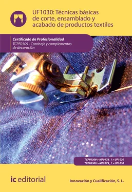 Innovación y Cualificación S. L. Técnicas básicas de corte, ensamblado y acabado de productos textiles. TCPF0309 обложка книги