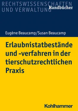 Eugène Beaucamp Erlaubnistatbestände und -verfahren in der tierschutzrechtlichen Praxis обложка книги