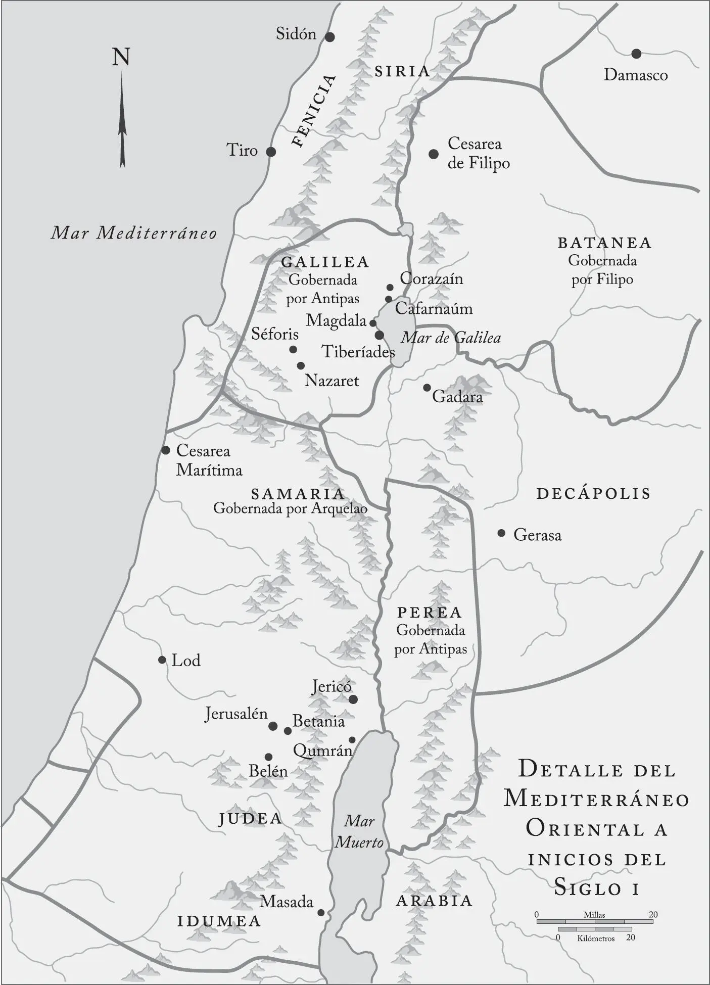 Mapa 1 Mapa de Judea y de los reinos de los príncipes herodianos que los - фото 10