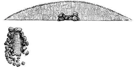 Fig 47Mound at Elsehoved Fyen At the bottom in the centre of the mound - фото 48