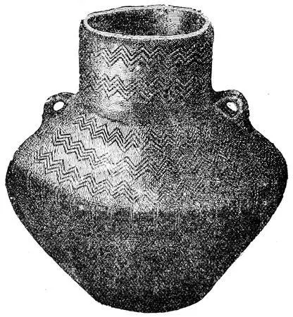 Fig 16Clay urnStone age⅓ real size In passage grave Stege island of - фото 17