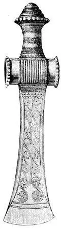 Fig 133Bronze axe ½ real sizeScania Fig 134Bronze axe ⅓ real - фото 134