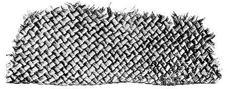 Fig 54Fragment of woollen cloth Real size Found at the bottom of a mound - фото 55