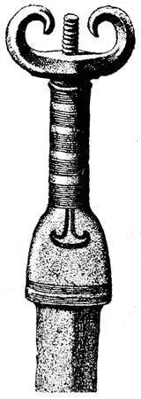 Fig 111In mound Jutland ⅓ real size Fig 112Upper part of bronze - фото 112