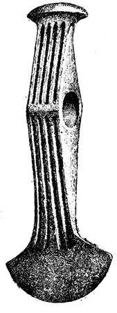 Fig 132In Randersfjord Jutland ½ real size Bronze axes Fig 133Bronze - фото 133