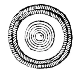 Fig 60Bottom of the vase Fig 61Gold vessel about ½ real size found - фото 61