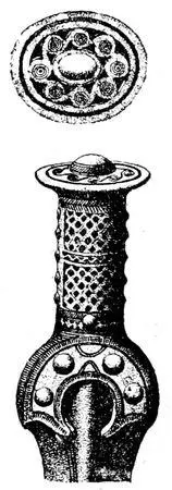 Fig 99Found with bones and charcoal in a moundFyen Handles of bronze - фото 100