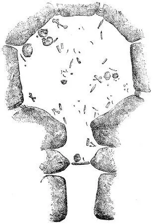 Fig 13Plan of above Mound Mound Broholm Sepulchral chamber made of - фото 14
