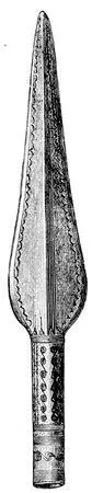 Fig 114Spearhead of bronze ⅓ real sizeFálköping Vestergötland Fig - фото 115
