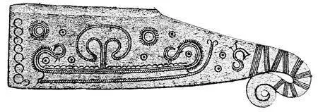 Fig 91Bronze knife ship with two suns and S Skanderborg Amt Denmark ⅔ - фото 92